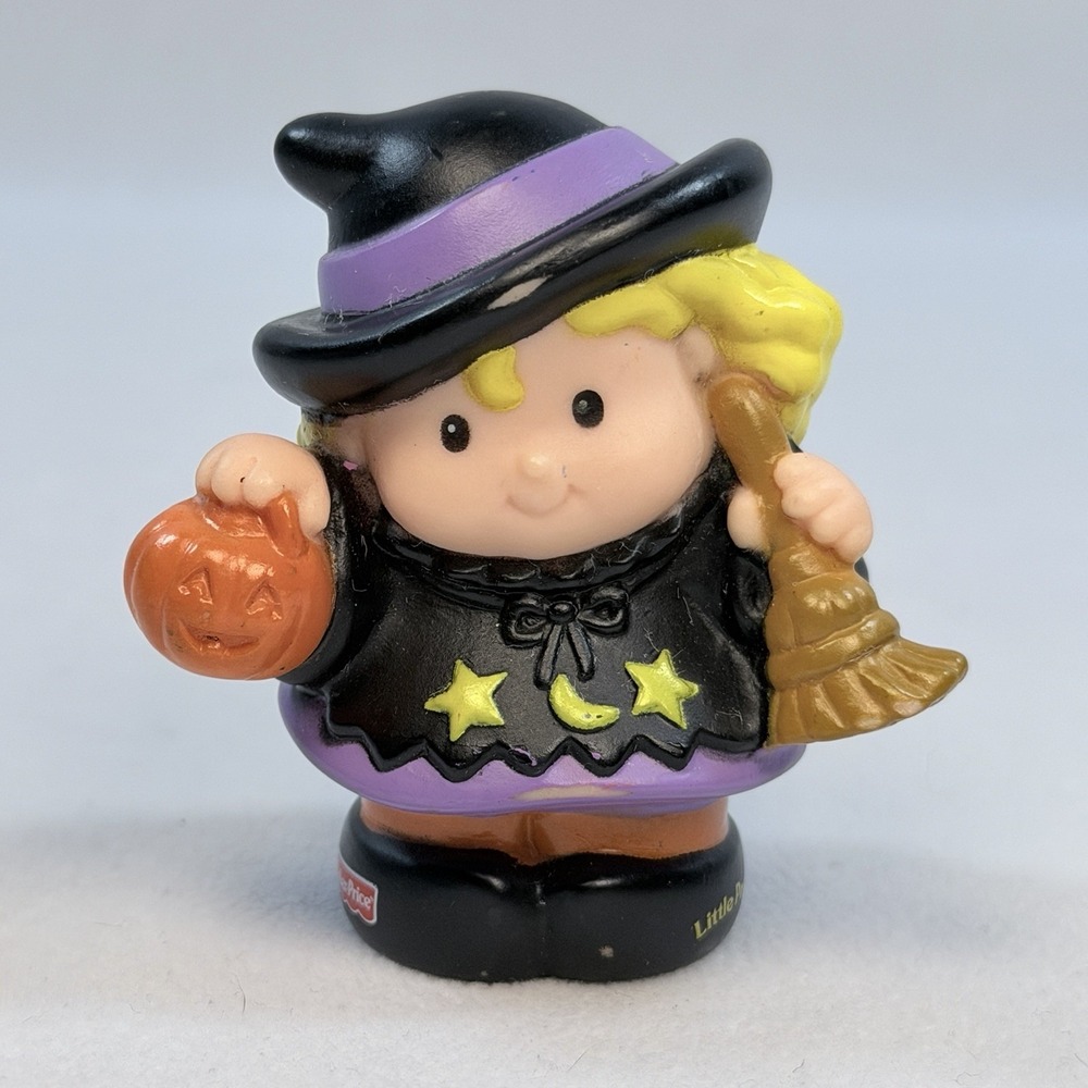 Fisher Price Little People Sarah Lynn Halloween Witch Trick or Treat Girl 2002